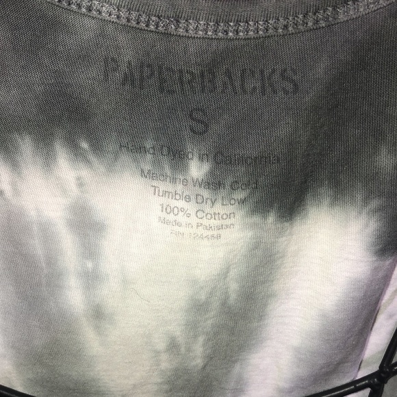 Paperback tie dye tank top gray and white top swirl tie dye size small s… - Picture 3 of 4